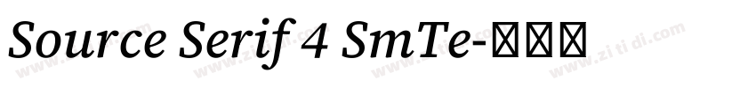 Source Serif 4 SmTe字体转换